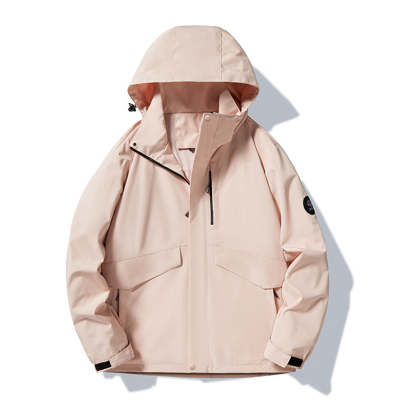 Breathable Waterproof Windproof Detachable Jacket for Spring and Autumn Mountain Hiking and Camping