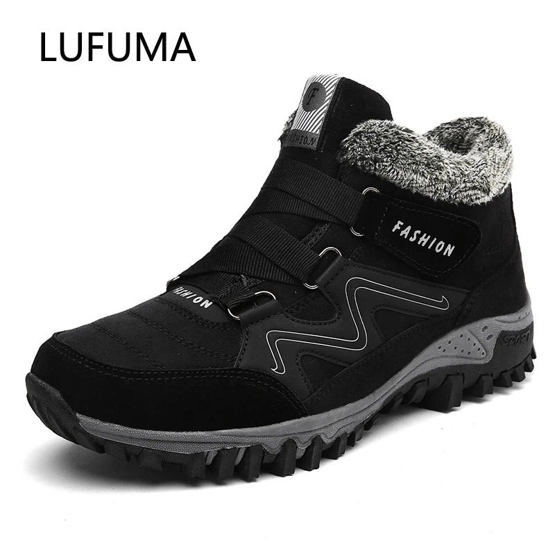 Fur Lined Winter Leather Boots