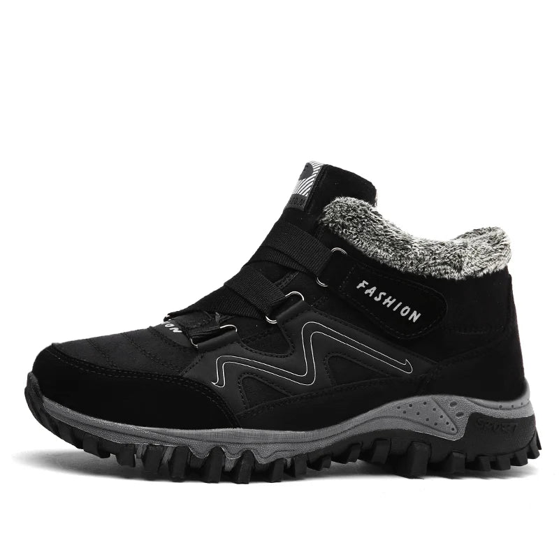 Fur Lined Winter Leather Boots